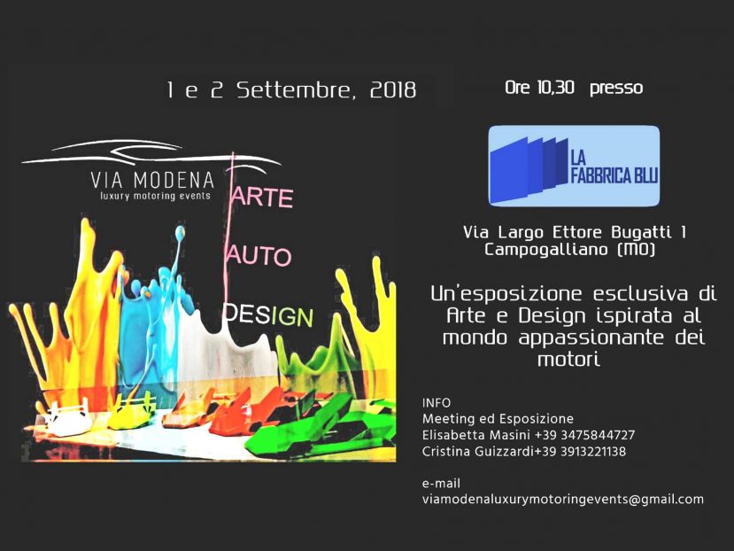1 e 2 settembre Artisti da tutto il mondo alla Bugatti