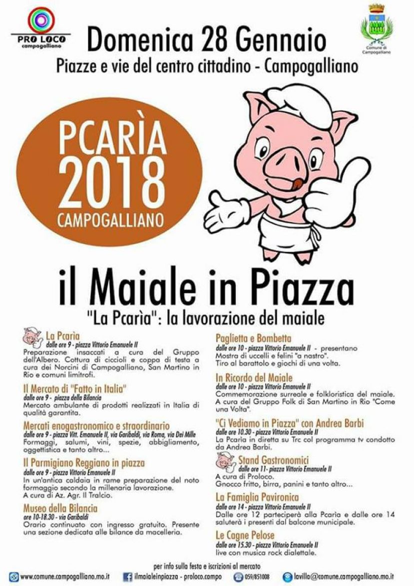 Pcaria in piazza 2018
