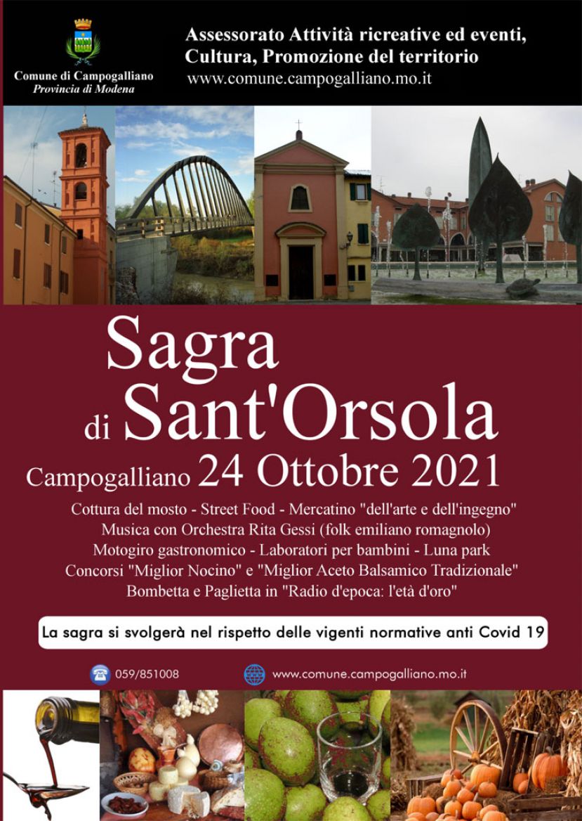 Programma della Sagra di Sant&#039;Orsola 2021