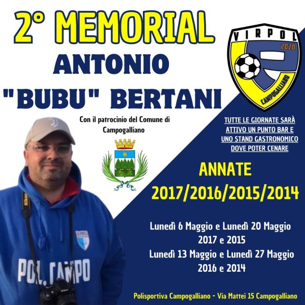 1° Torneo Città di Campogalliano e 2° Memorial Antonio "Bubu" Bertani: Un'Evento Sportivo Imperdibile